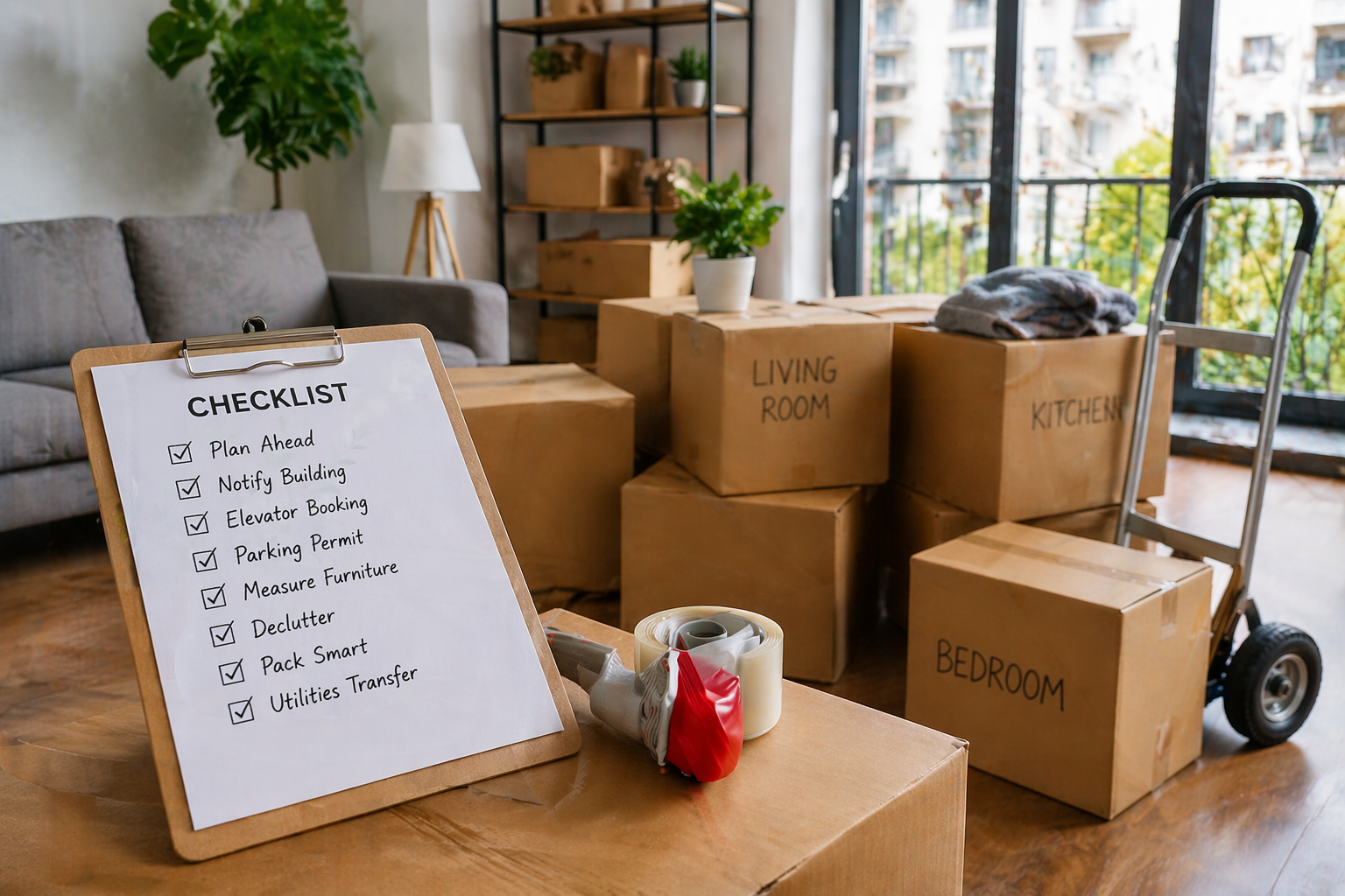 Apartment Moving Checklist: Full Timeline