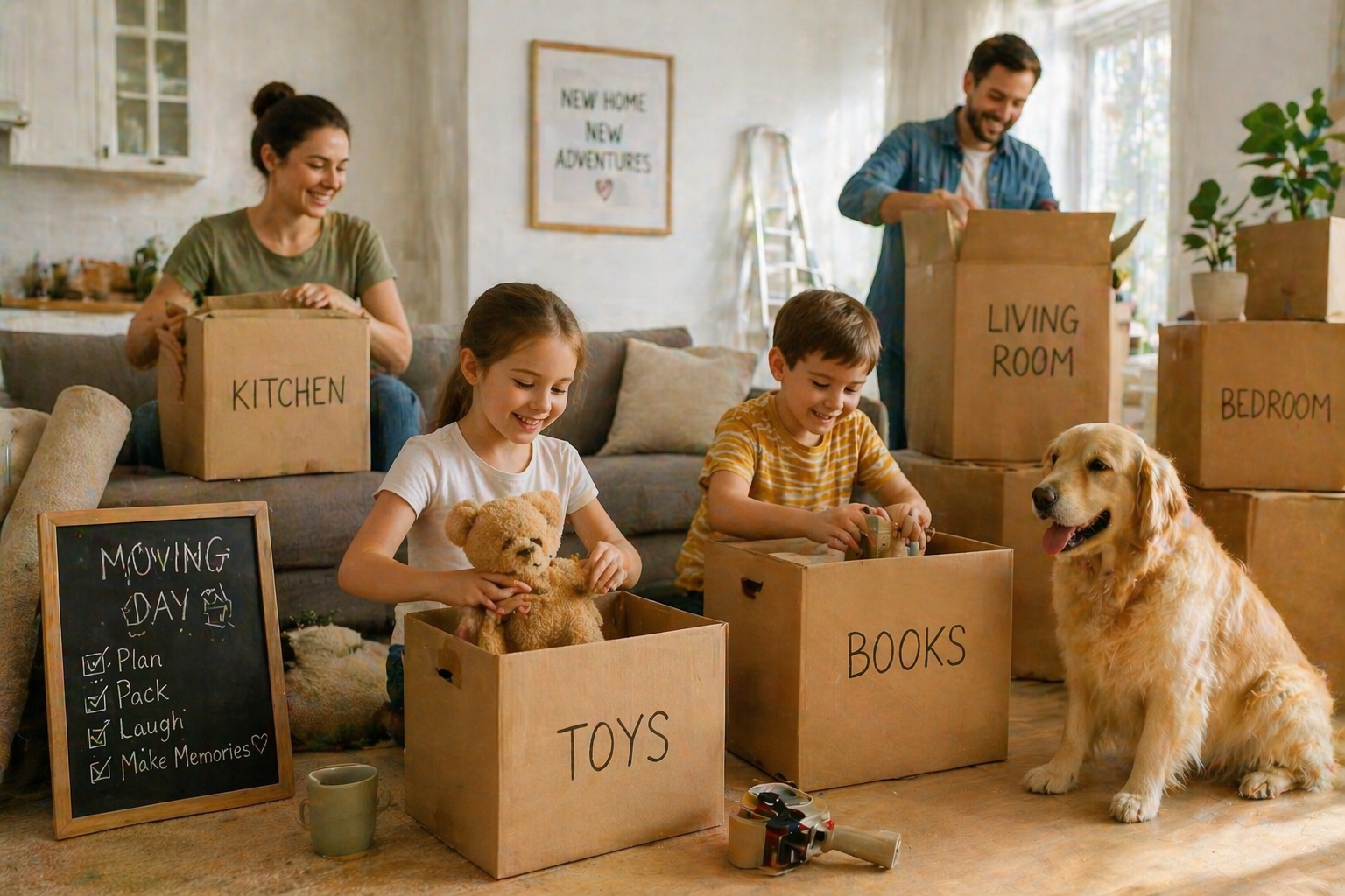 Moving Tips for Families- How to Make Your Family Move Easier